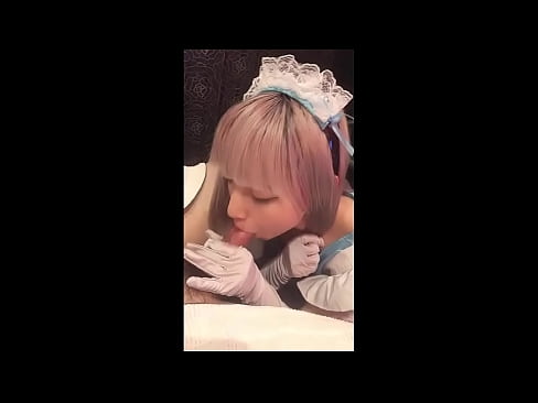 ❤️ 日本偶像[mayuka]，法国女仆装，第一部分，口交和用乳液打飞机 ❤️ Porn video﹏﹏